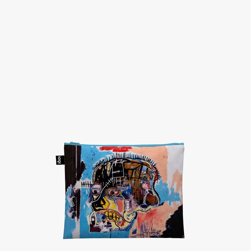 Set 3 pochette con cerniera JEAN-MICHEL BASQUIAT