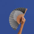 Ventaglio MINIMAL MELODY - 19 cm - Bianco e nero