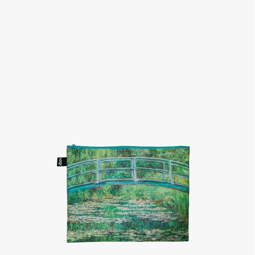 Set 3 pochette con cerniera CLAUDE MONET