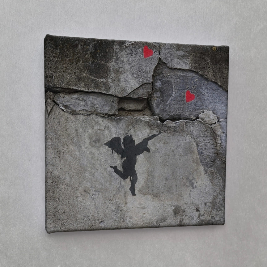 Stampa su tela Angel Street Art  cm 20x20