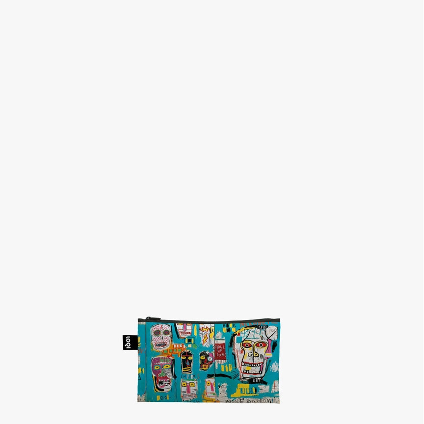 Set 3 pochette con cerniera JEAN-MICHEL BASQUIAT