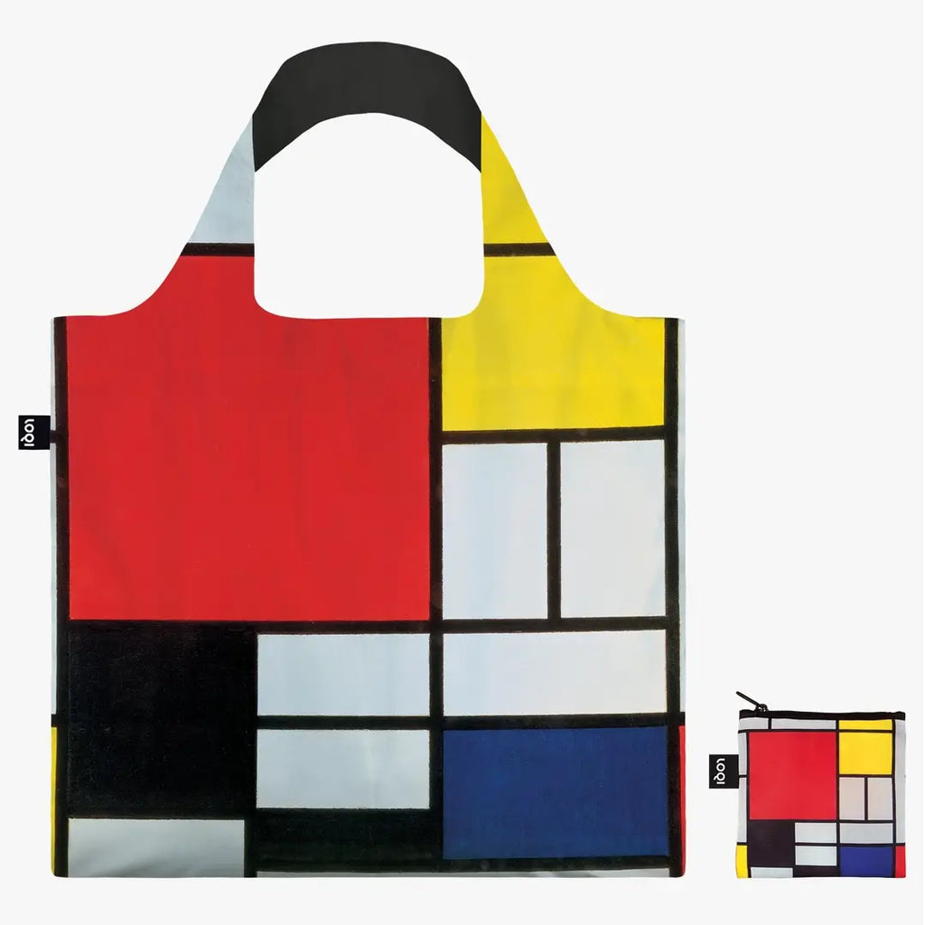 Borsa riciclata con composizione PIET MONDRIAN