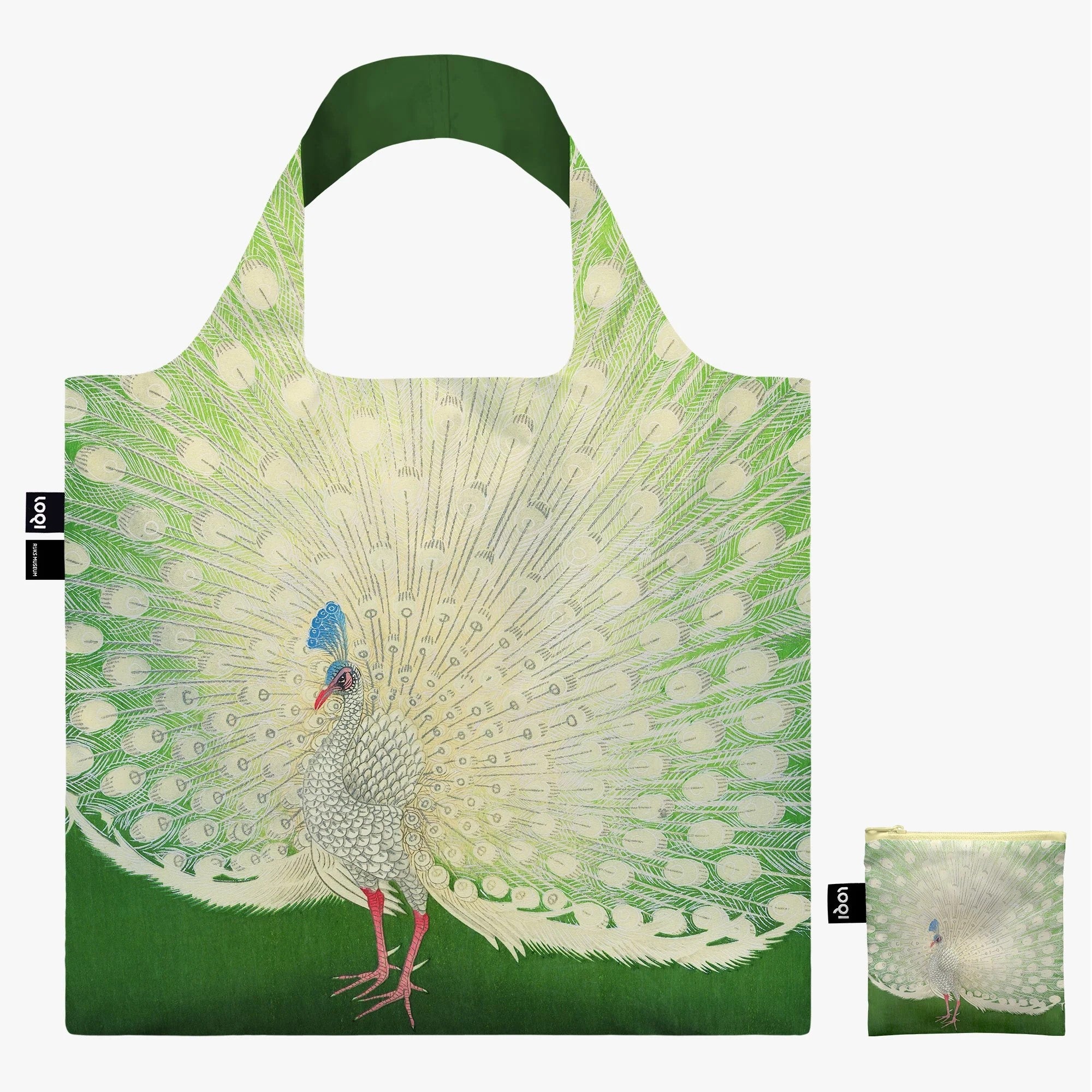Borsa riciclata OHARA KOSON con pavone